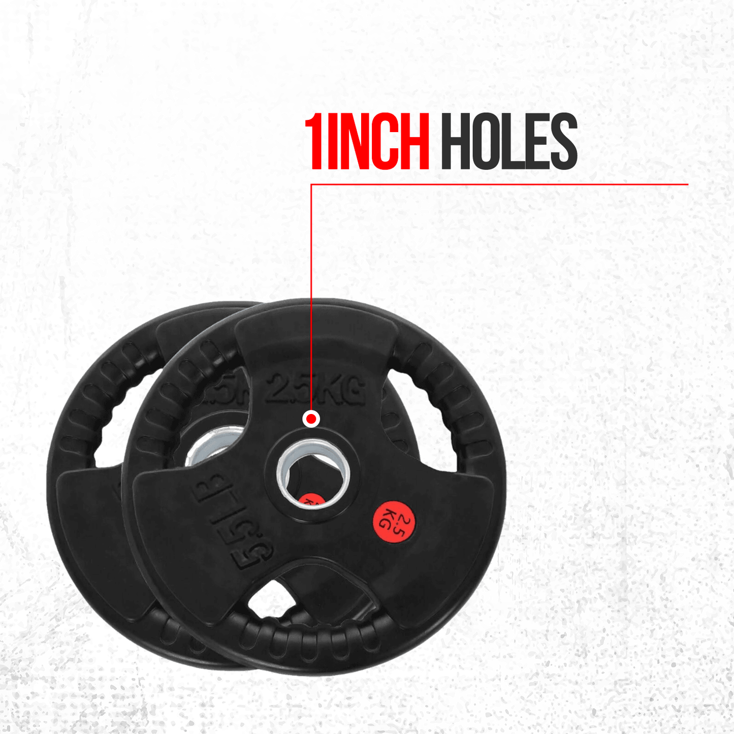 50KG / 70KG/ 100KG 1 Inch (1"/25mm) Weight Plates Set