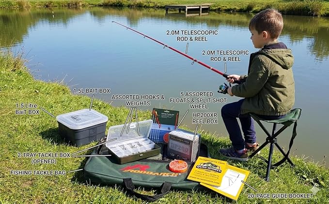 Junior Beginner Fishing Kit with Rod and Reel