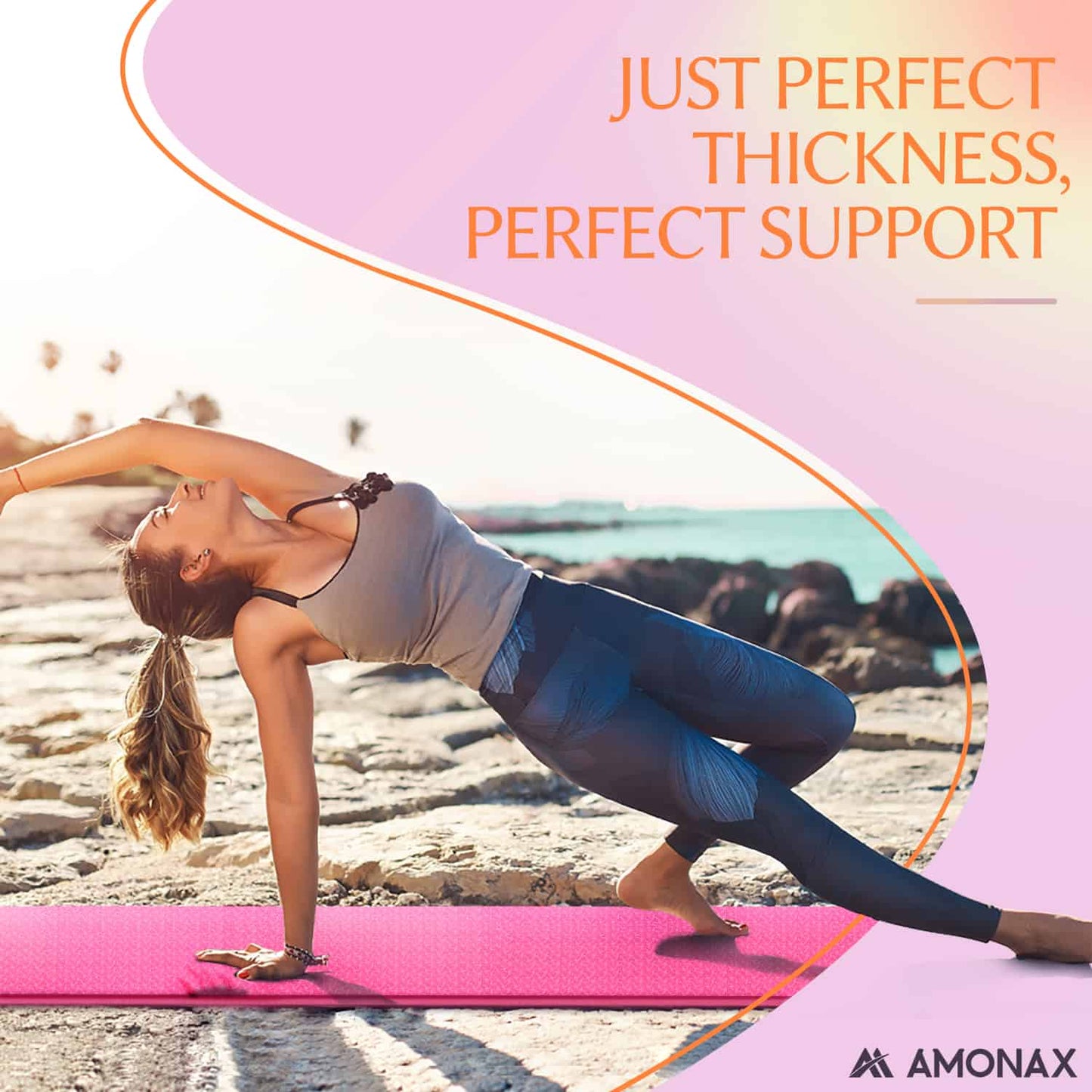 Non-Slip Yoga Mat for Home & Studio Workouts