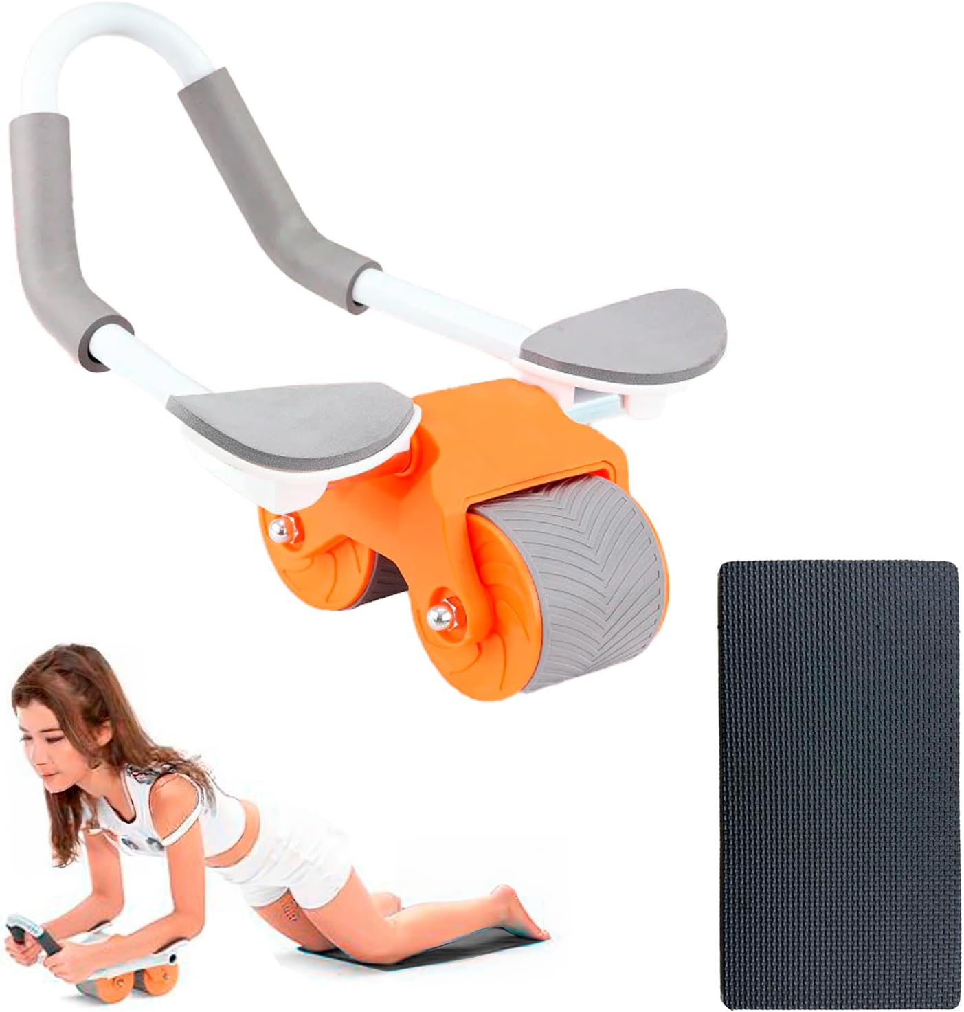 Strongway Abs Roller Wheel with Knee Pads