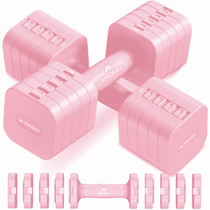 Adjustable Dumbbell Set – 5-in-1 Quick-Release (5kg ×2)