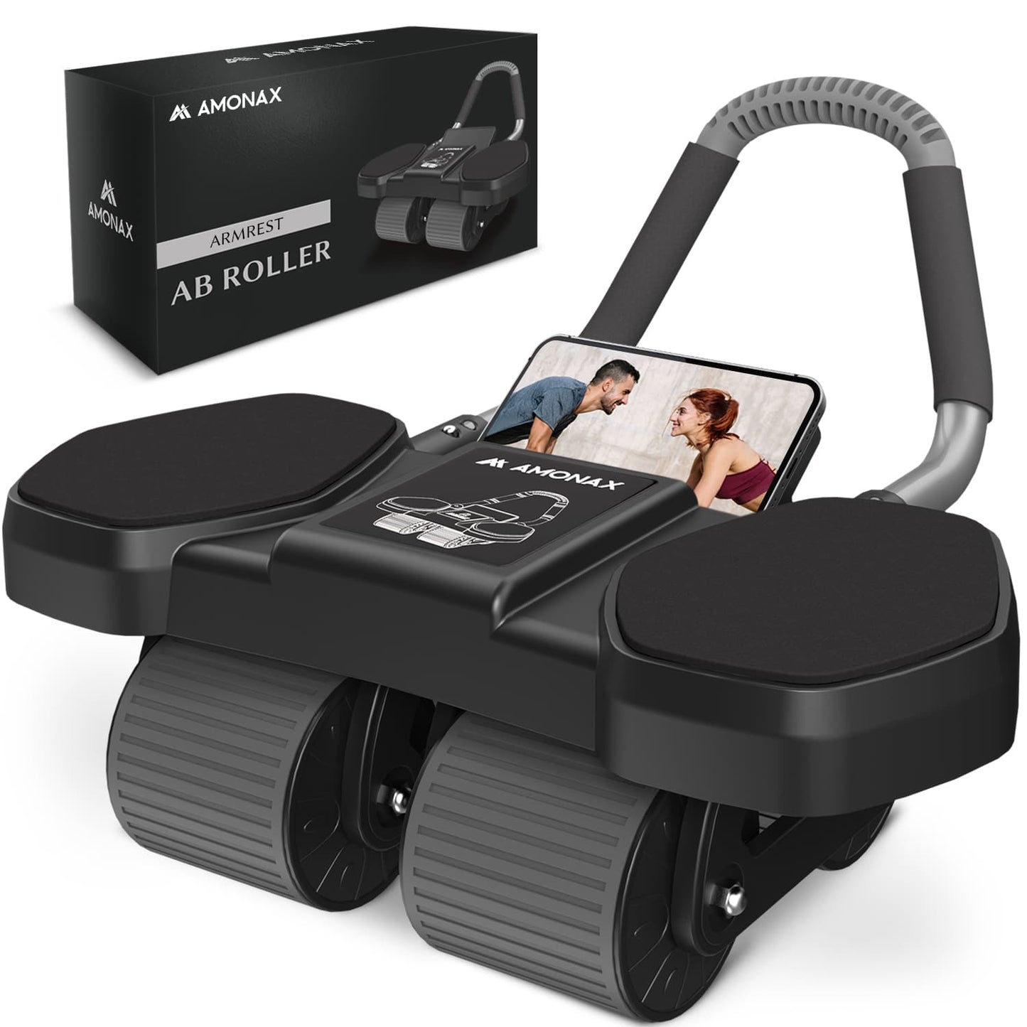 Automatic Rebound Ab Wheel Roller for Core Training