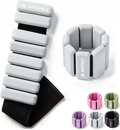 Adjustable Wrist Weights for Yoga, Walking & Home Workout - – 1lb/2lb Pair