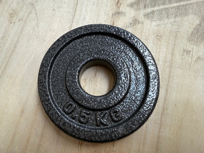Refurbished 1 Inch Dumbbell Weight Plates Set (0.5KG x 2)