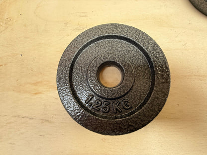 Refurbished 1 Inch Dumbbell Weight Plates Set (1.25KG x 2)