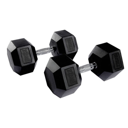 Hex Rubber Dumbbell Pairs (KG)