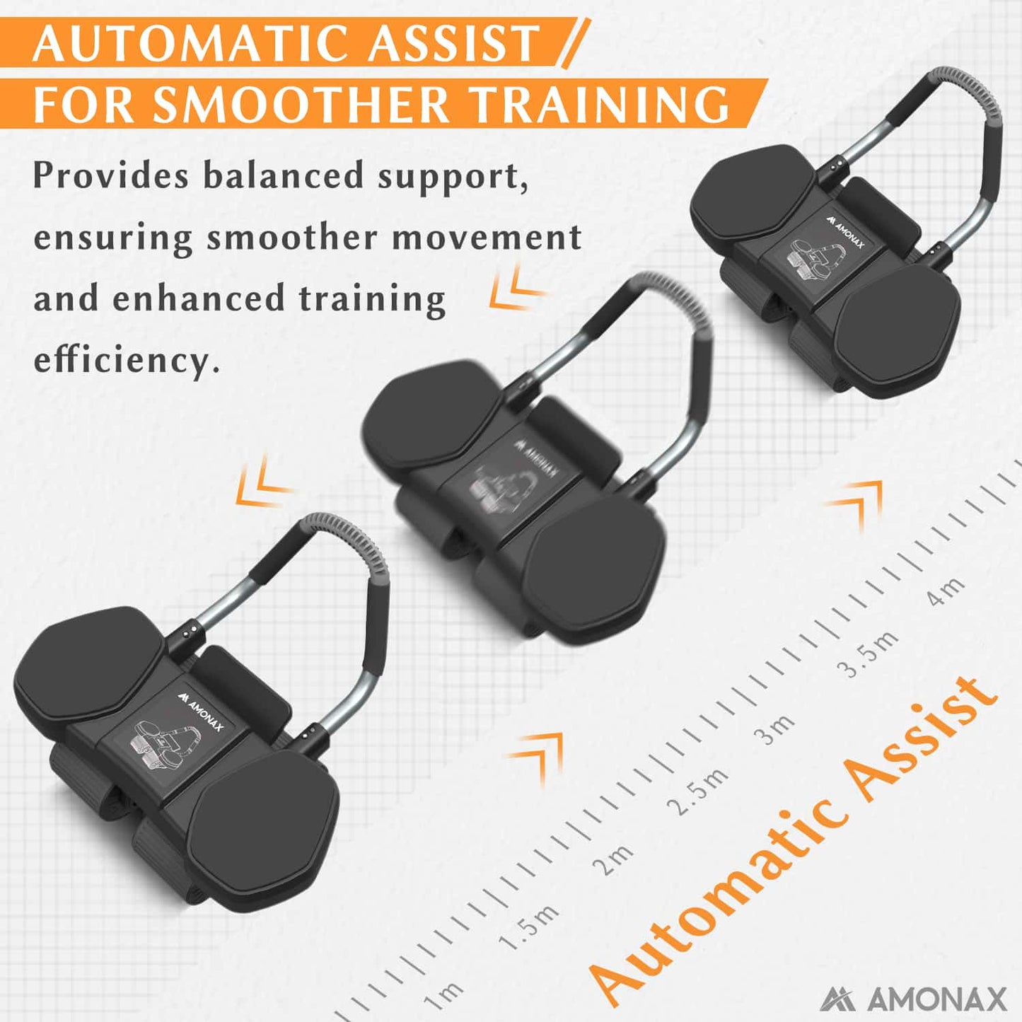 Automatic Rebound Ab Wheel Roller for Core Training