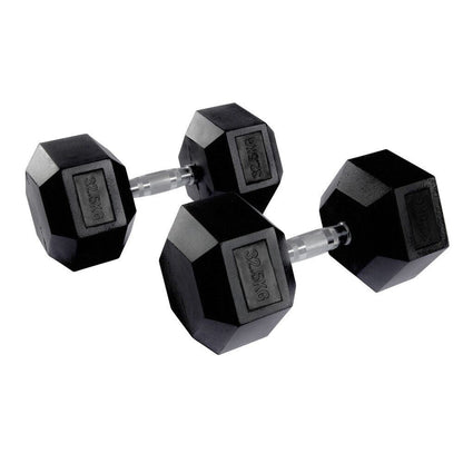 Hex Rubber Dumbbell Pairs (KG)
