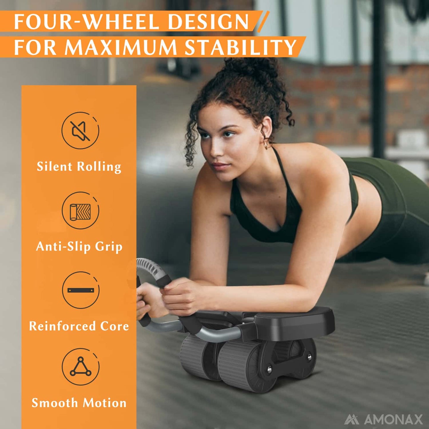 Automatic Rebound Ab Wheel Roller for Core Training