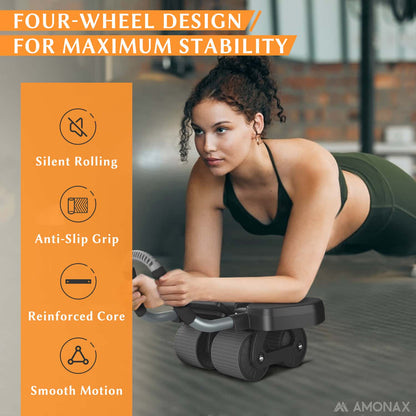 Automatic Rebound Ab Wheel Roller for Core Training