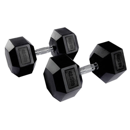 Hex Rubber Dumbbell Pairs (KG)