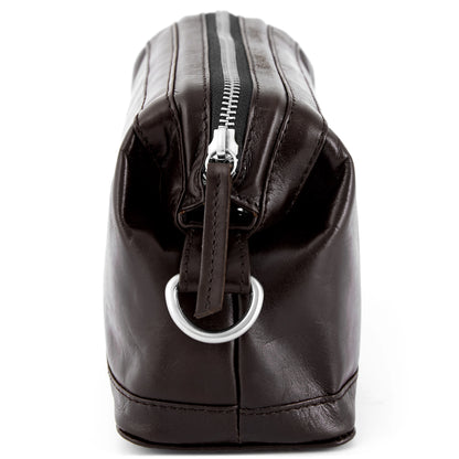 Jefferson Menswear Leather Wash Bag