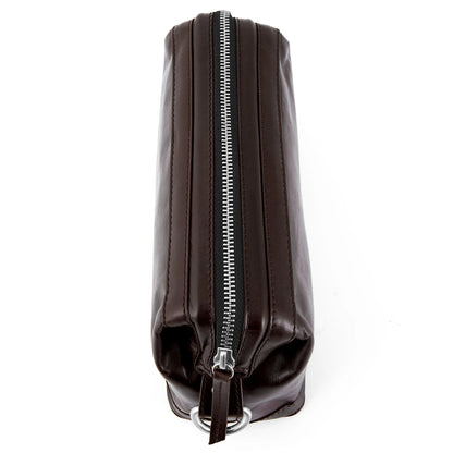 Jefferson Menswear Leather Wash Bag