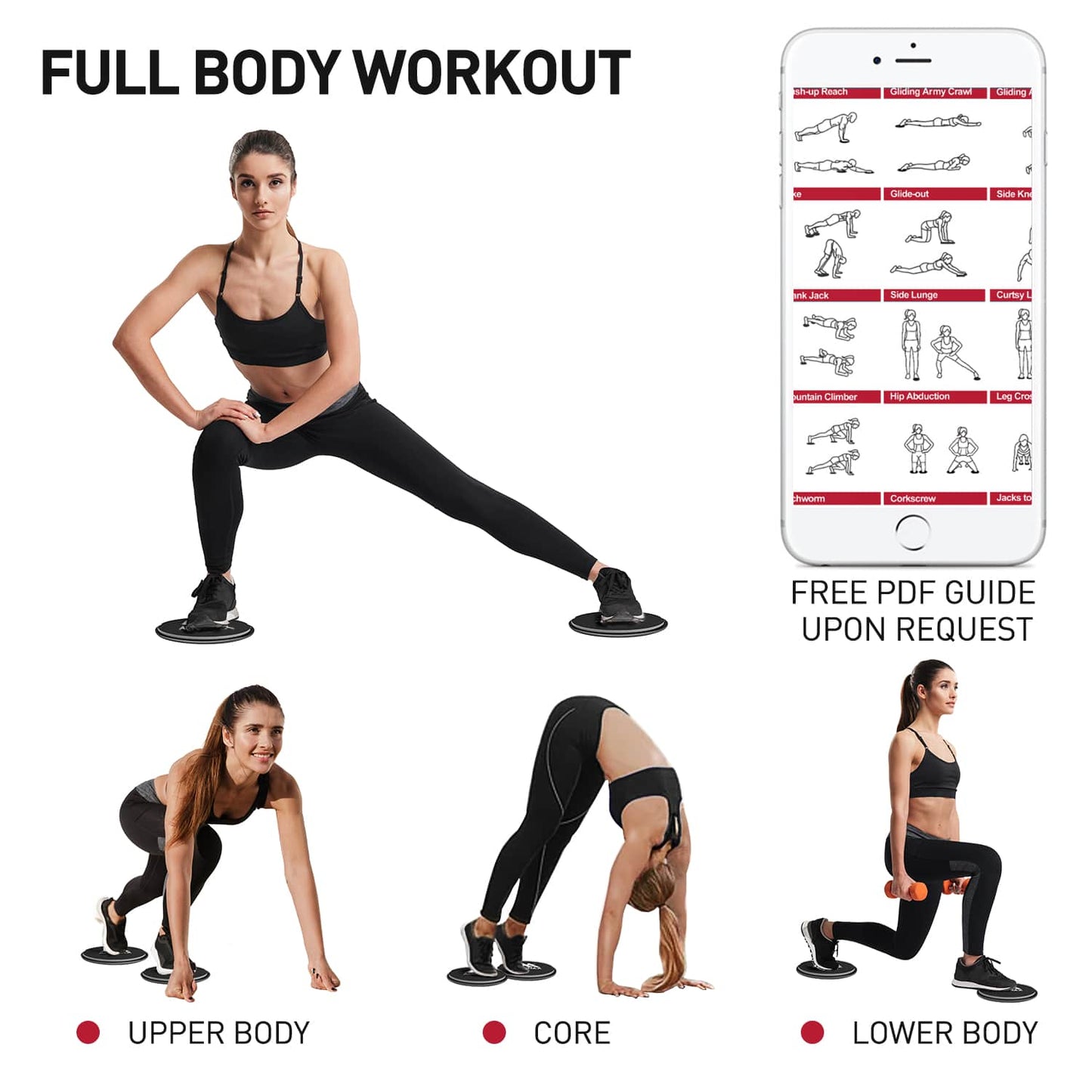Core Sliders for Full Body and Core Workout
