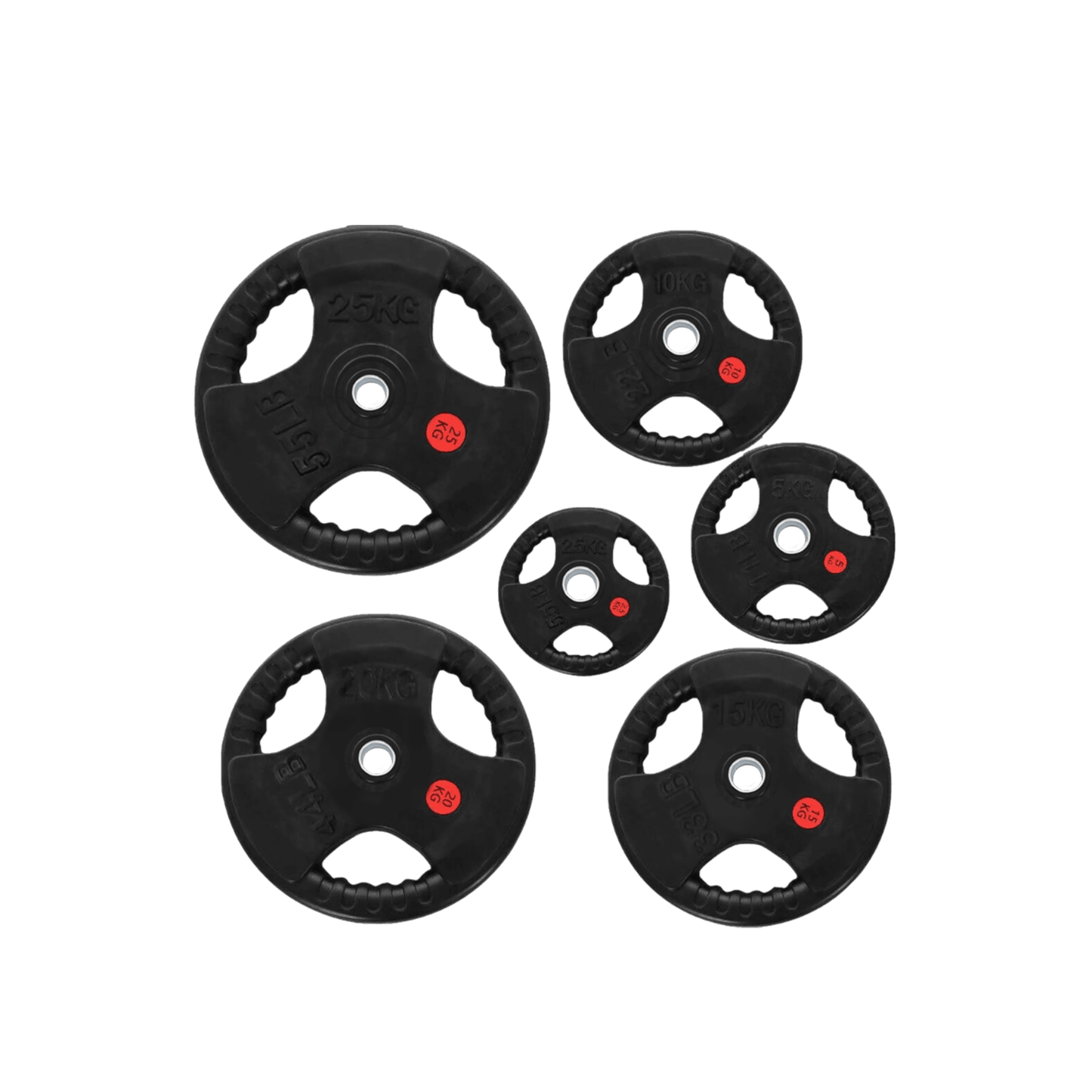 50KG / 70KG/ 100KG 1 Inch (1"/25mm) Weight Plates Set