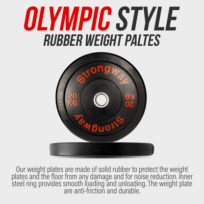 50KG/ 70KG/ 100KG/ 120KG/ 150KG Olympic Bumper Weight Plates Set