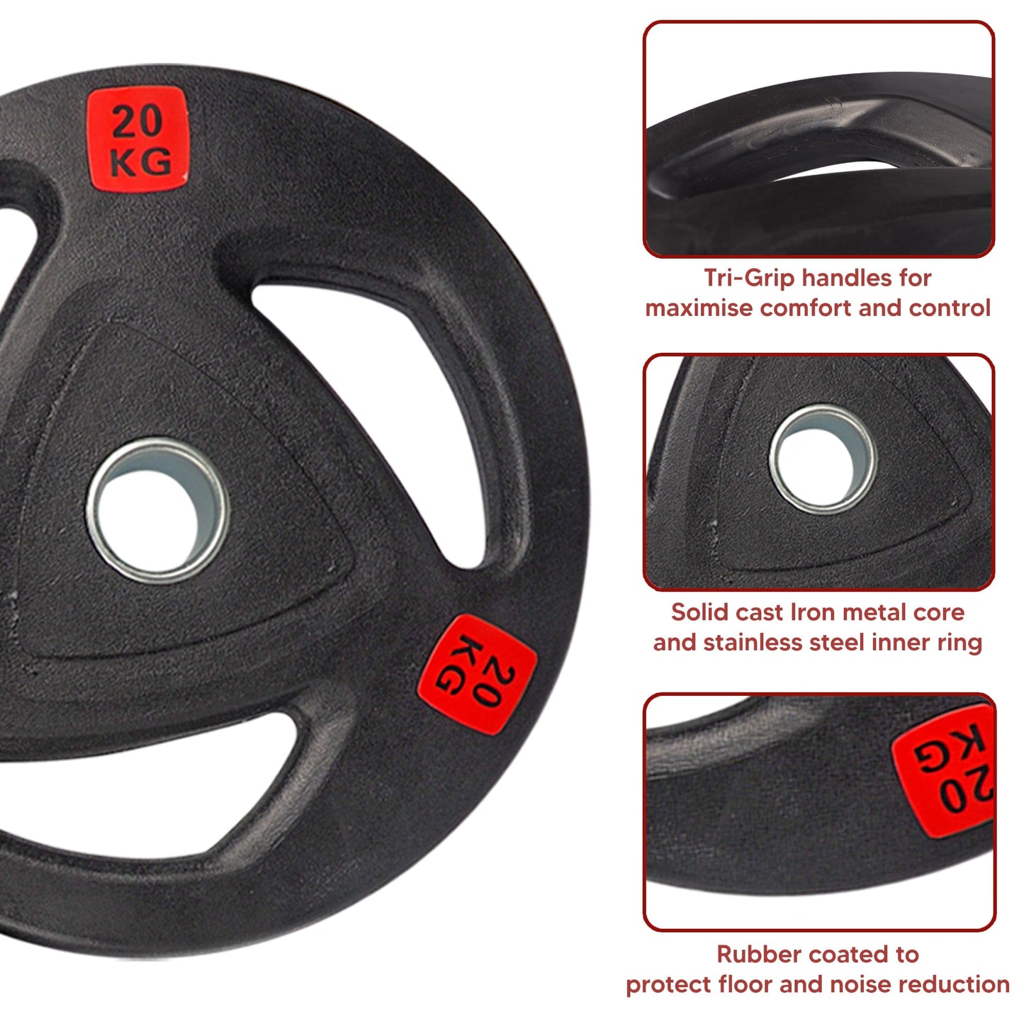 50KG/ 70KG/ 100KG/ 120KG/ 150KG Olympic Weight Plates Set