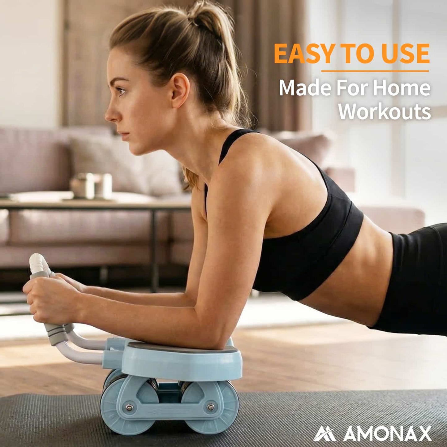 Automatic Rebound Ab Wheel Roller for Core Training