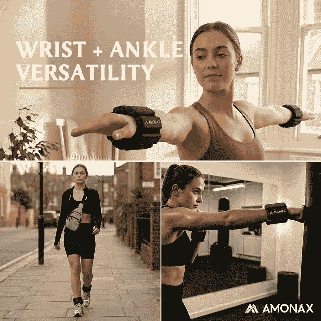 Adjustable Wrist Weights for Yoga, Walking & Home Workout - – 1lb/2lb Pair