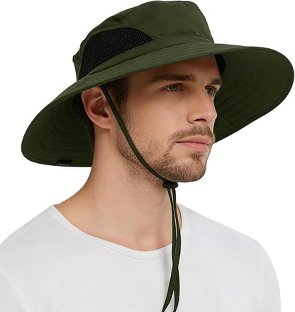 Wide Brim UPF 50+ Waterproof Packable Sun Hat