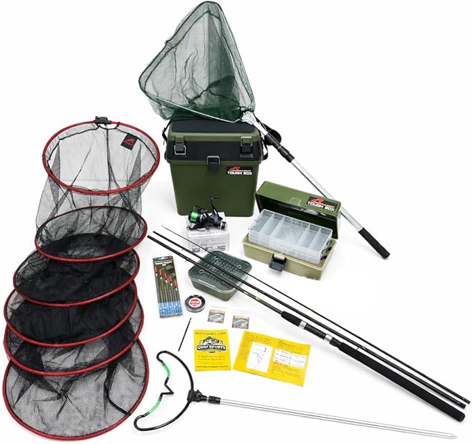 Complete Beginner Coarse Fishing Kit with 10ft Rod & Reel