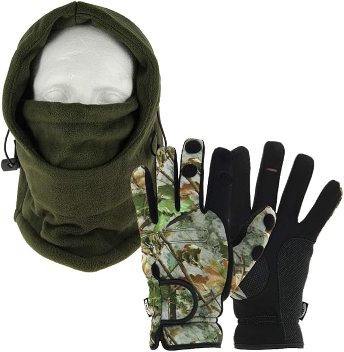 DNA Cold Weather Fishing Snood and Gloves Set