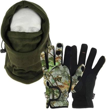 DNA Cold Weather Fishing Snood and Gloves Set