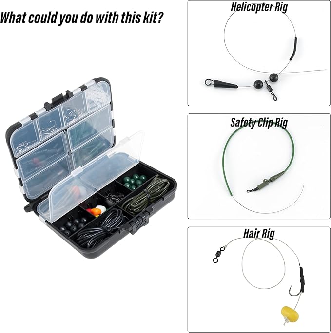 Dr.Fish Black Carp Fishing Tackle Set 278pcs