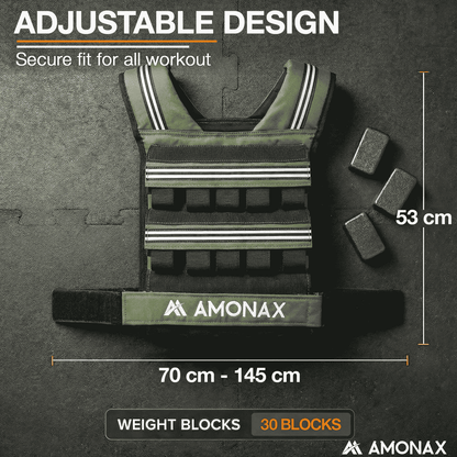 Adjustable Weight Weighted Vest for Strength Training