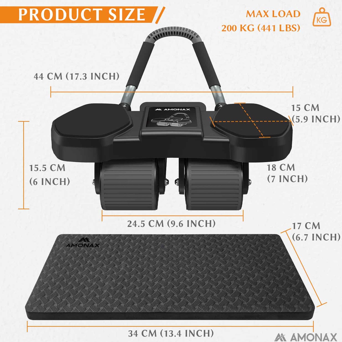 Automatic Rebound Ab Wheel Roller for Core Training