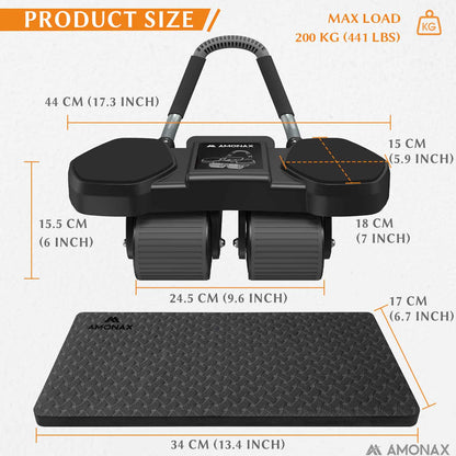 Automatic Rebound Ab Wheel Roller for Core Training