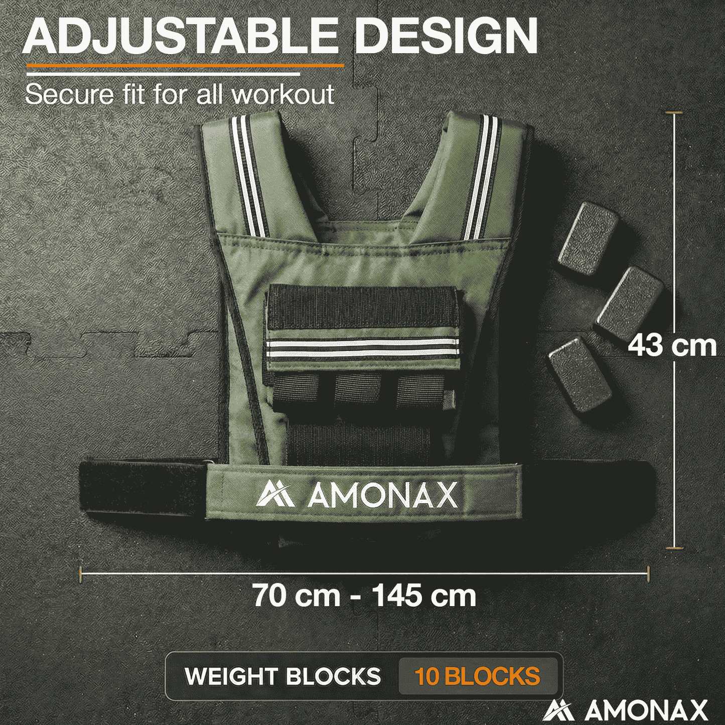 Adjustable Weight Weighted Vest for Strength Training