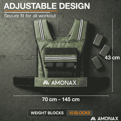 Adjustable Weight Weighted Vest for Strength Training