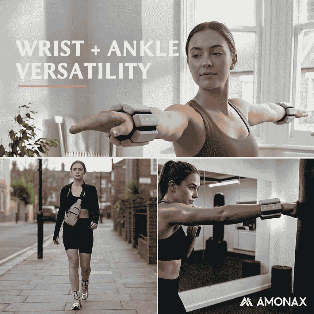 Adjustable Wrist Weights for Yoga, Walking & Home Workout - – 1lb/2lb Pair