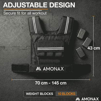 Adjustable Weight Weighted Vest for Strength Training