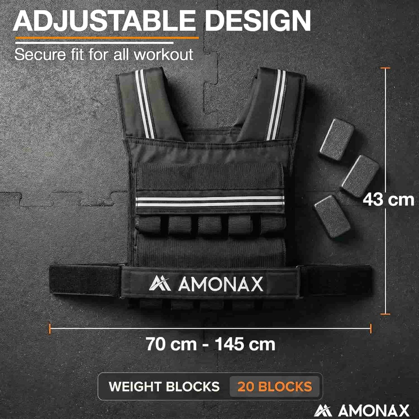 Adjustable Weight Weighted Vest for Strength Training