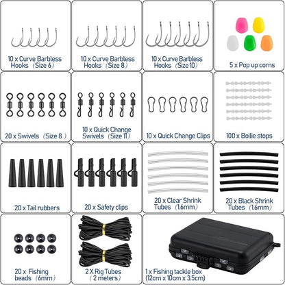 Dr.Fish Black Carp Fishing Tackle Set 278pcs
