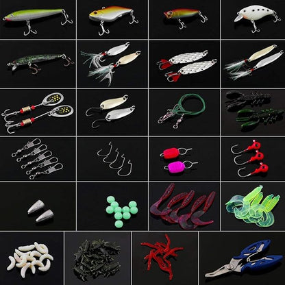 Vicloon 120PCS Fishing Lures Kit