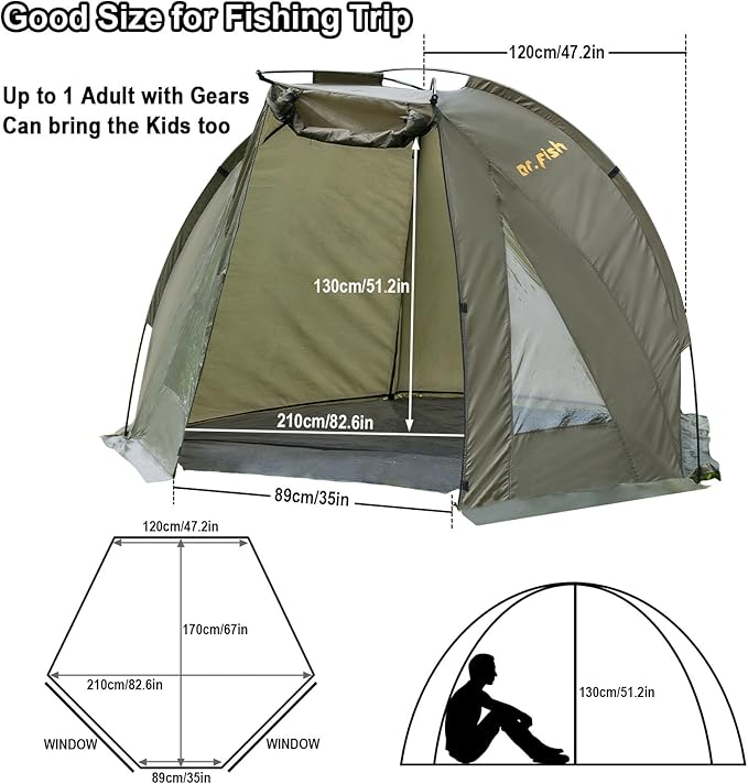 Lightweight Fishing Bivvy Tent Shelter