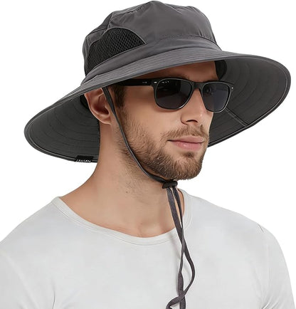 Wide Brim UPF 50+ Waterproof Packable Sun Hat
