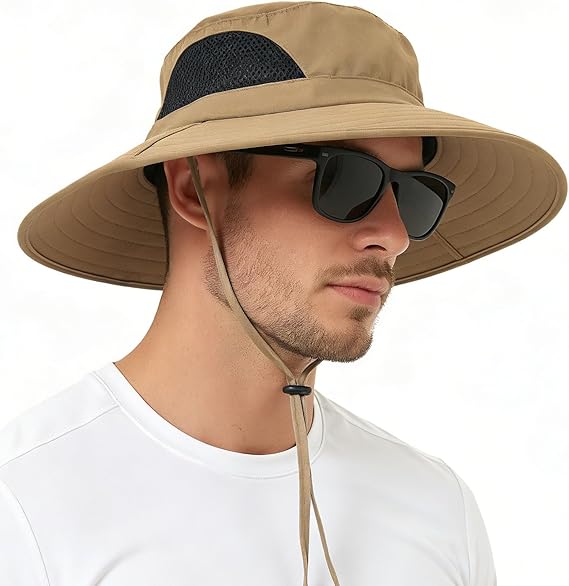 Wide Brim UPF 50+ Waterproof Packable Sun Hat