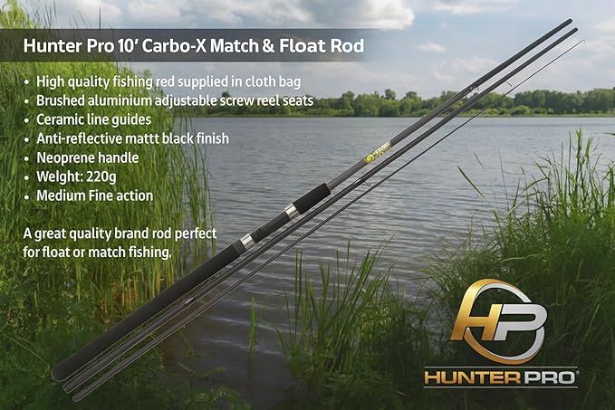 Complete Beginner Coarse Fishing Kit with 10ft Rod & Reel