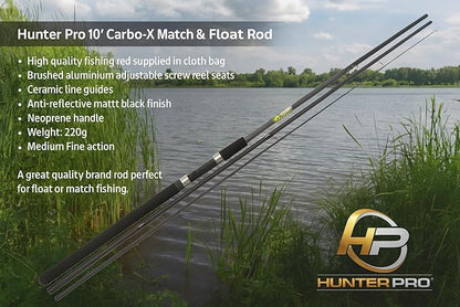 Complete Beginner Coarse Fishing Kit with 10ft Rod & Reel