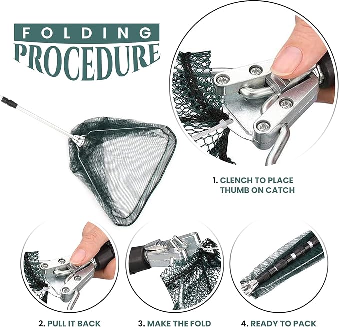 ProudCats Foldable Fishing Landing Net 1.5m