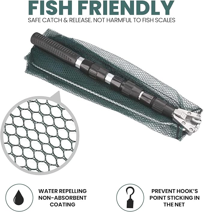 ProudCats Foldable Fishing Landing Net 1.5m