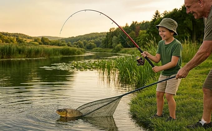 Junior Beginner Fishing Kit with Rod and Reel