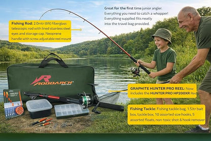 Junior Beginner Fishing Kit with Rod and Reel
