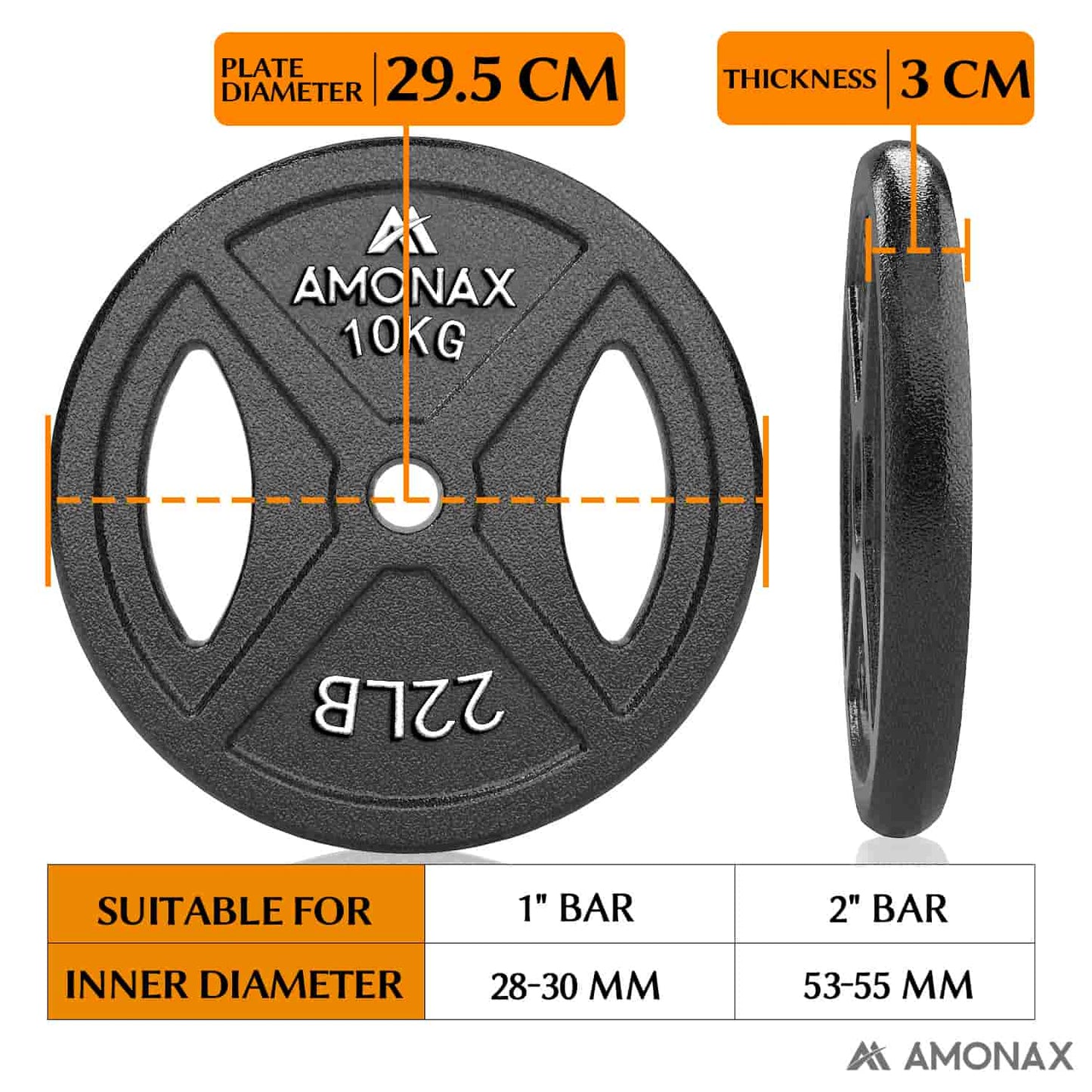 Olympic Barbell Weight Set – 2 Inch Plates