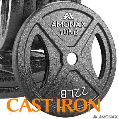 Cast Iron Standard Weight Plates – 1 Inch Set