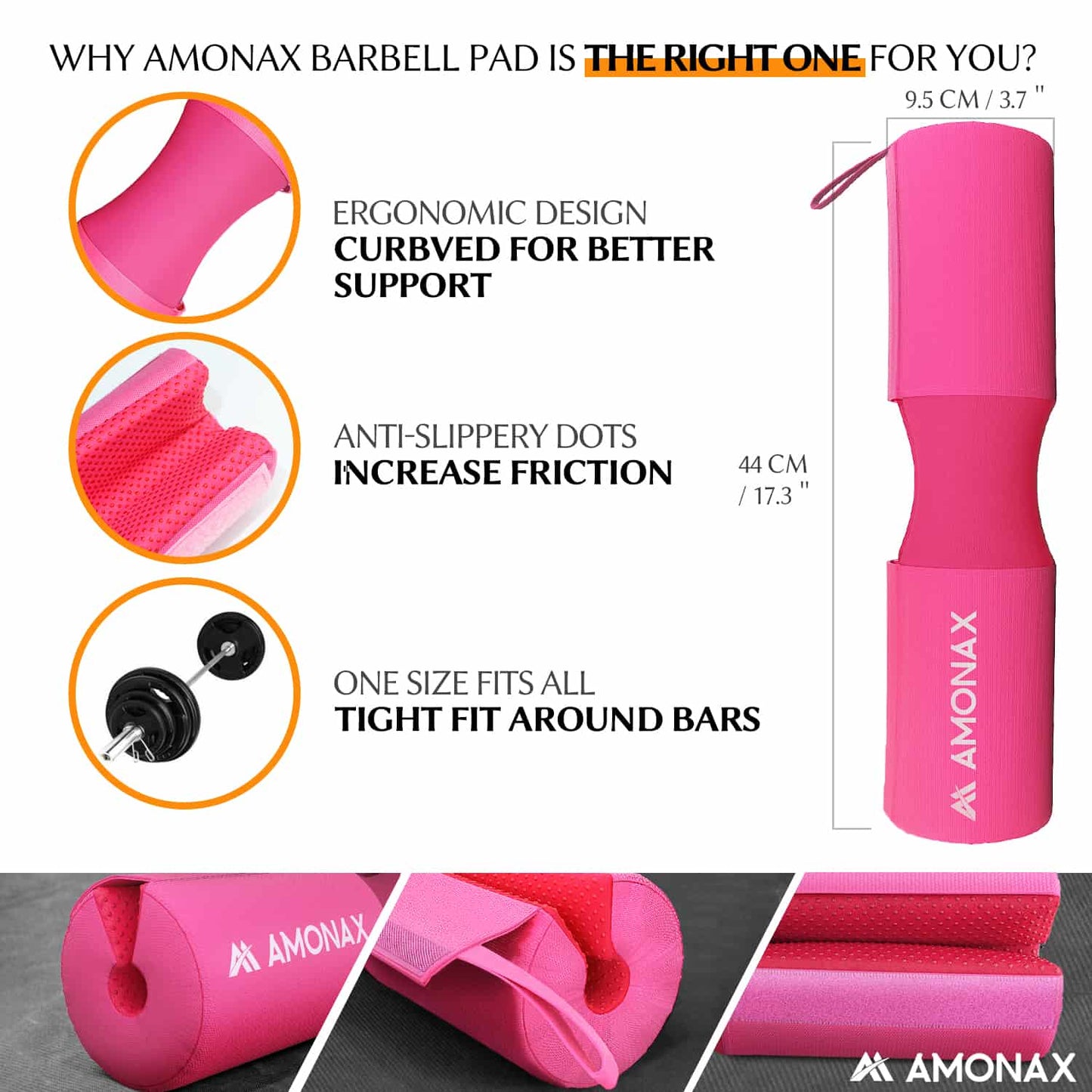 Gym Barbell Pad Set – Fitness Kit with Hip Band & Ankle Straps